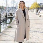 Manteau long en laine beige Paul Smith