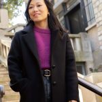Manteau Françoise noir | Manteau long droit femme petite laine – Petite and So What