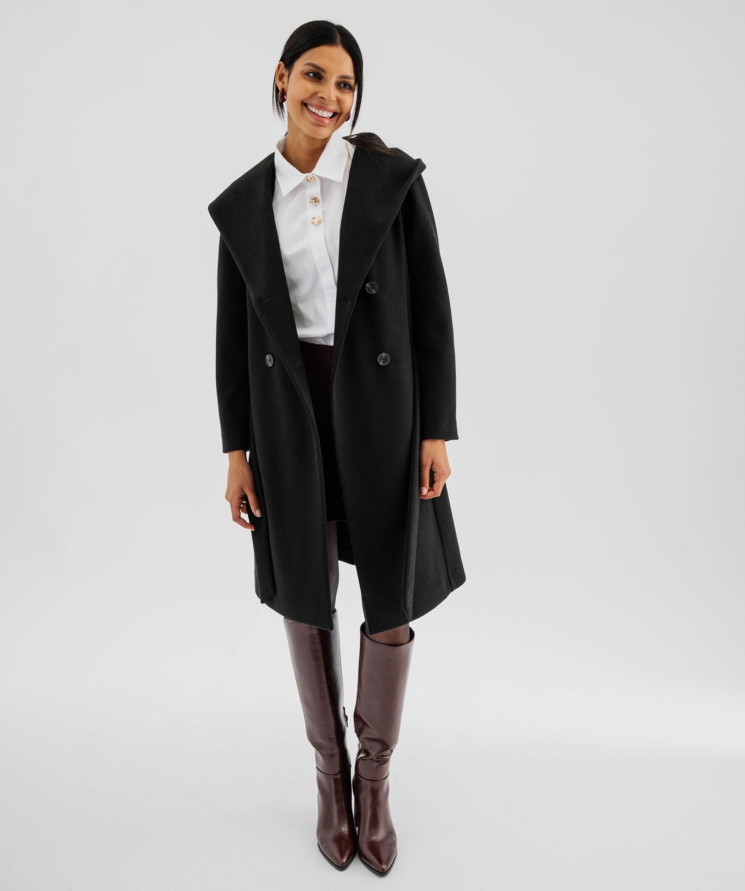 manteau-noir-long-320ojy-1.jpg Manteau mi long à grand col capuche femme – Image 1