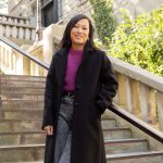 Manteau Françoise noir | Manteau long droit femme petite laine – Petite and So What