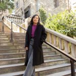 Manteau Françoise noir | Manteau long droit femme petite laine – Petite and So What