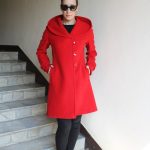 Nouveau manteau en laine rouge pour femme avec capuche, sweat à capuche d'hiver en laine, manteau élégant pour femme par VIEMA V01150 Etsy France