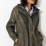 Parka à capuche Femme Kaki