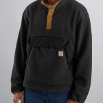 Carhartt Homme RELAXED FIT FLEECE PULLOVER Veste polaire, Black, S : Amazon.fr: Mode
