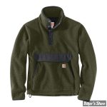 PULL OVER POLAIRE CARHARTT FIT FLEECE PULLOVER VERT Biker's Store