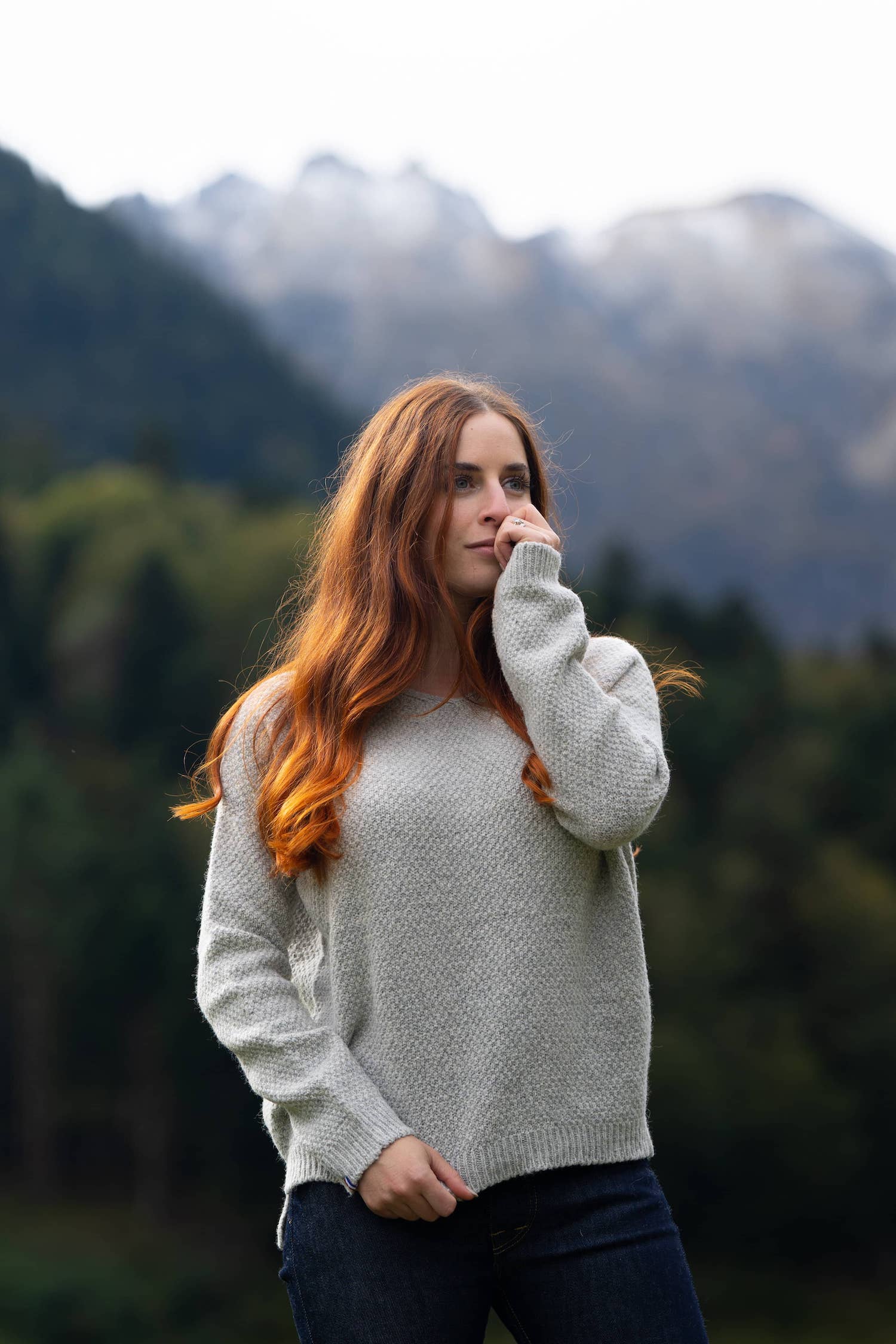 pull-laine-225ltz-1.jpg Pull Oversize Riu Gris Clair Laine Française – Image 1