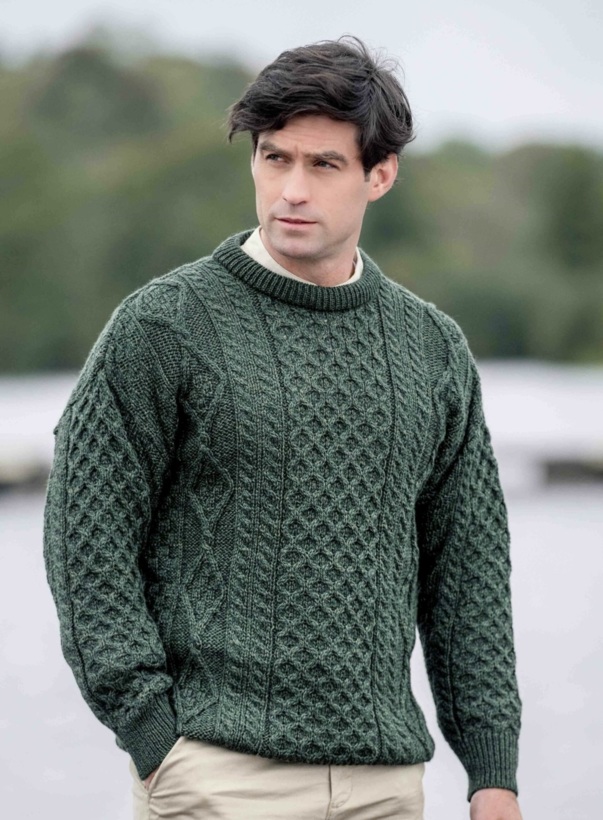 pull-laine-434jsy-1.jpg Pull irlandais Super Soft en laine mérinos | Ultra doux et chaud | Aran Crafts – Image 1