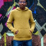 Pull à capuche en laine Borée