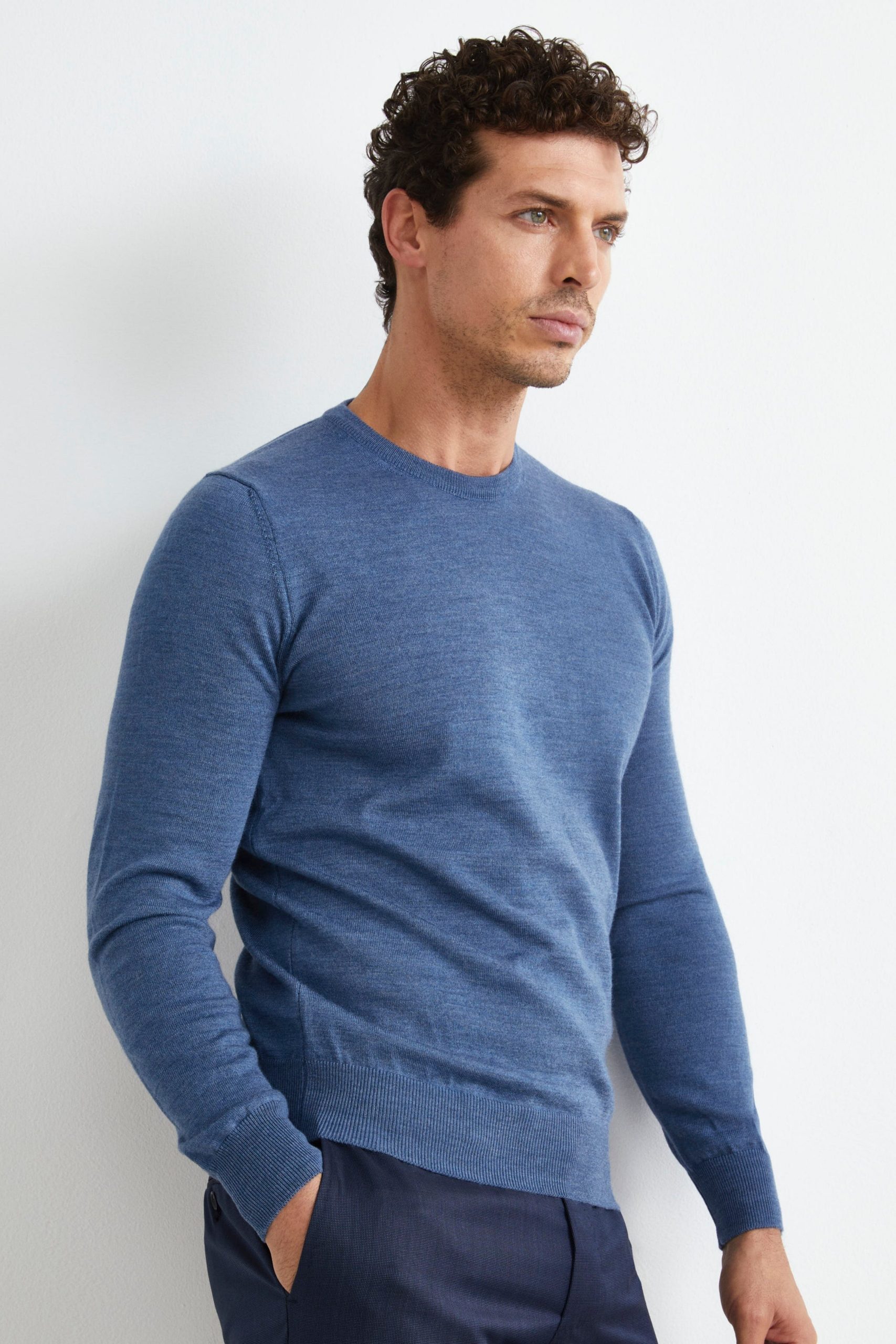pull-laine-500tvi-1.jpg Pull Col Rond en Laine Mérinos DENIM 46 – Image 1