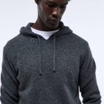 Pull à capuche en laine GRIS FONCE pour homme MONOPRIX