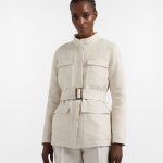Veste saharienne en lin pour femme