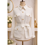 Saharienne femme 30% Lin, divers coloris Matière noble