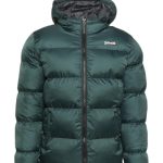Doudoune sans manches Schott Vert foret Pallas cuir