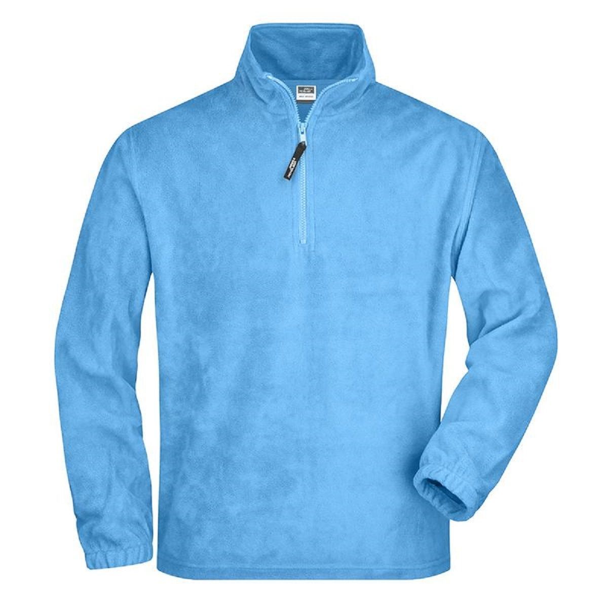 sweat-polaire-homme-744uoo-1.jpg Sweat polaire col zippé homme JN043 bleu clair – Image 1