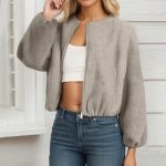 Veste décontractée pour femme blouson léger zippé automne | gaches.com
