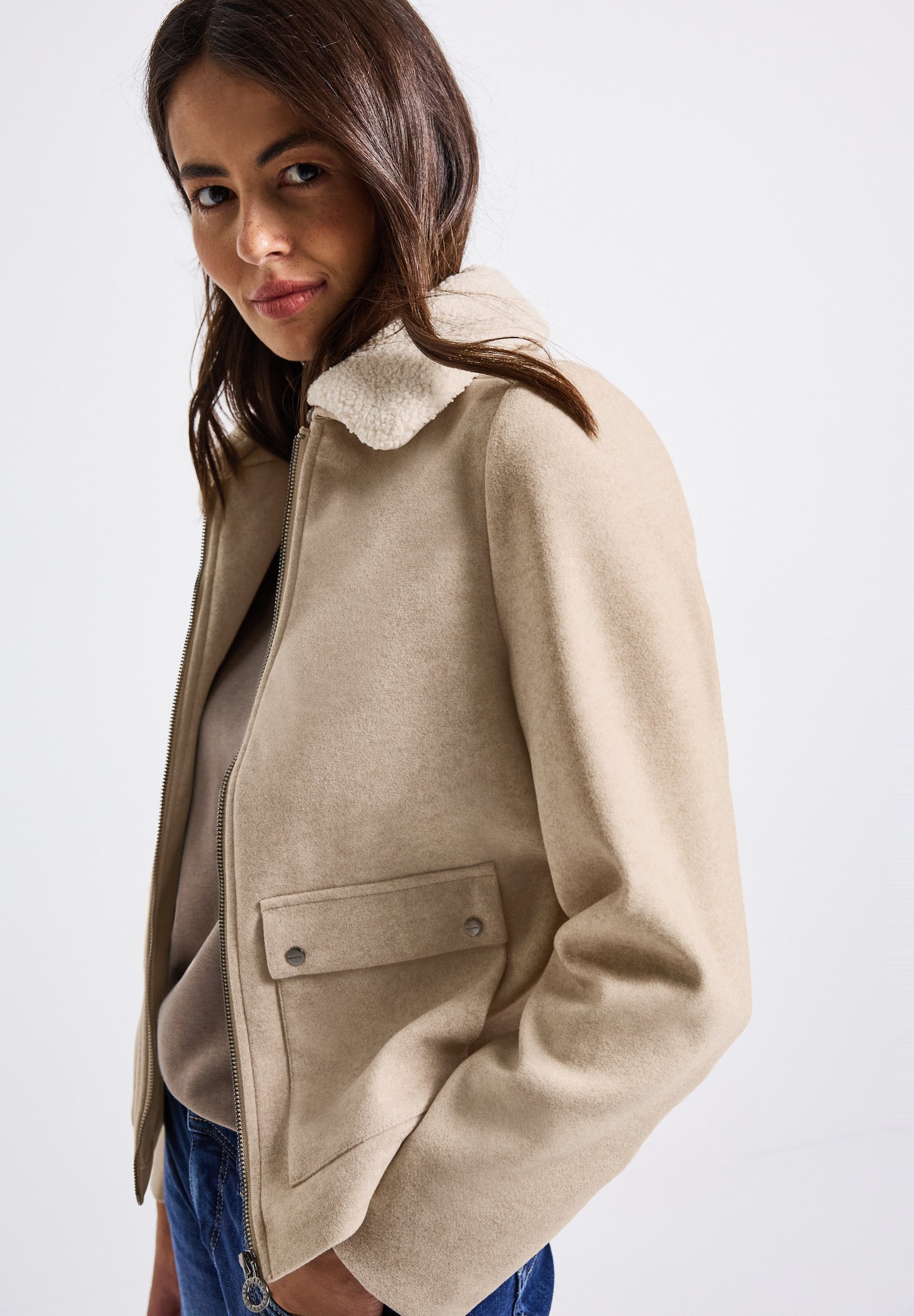 veste-beige-236ahk-1.jpg Street One Veste légère beige ZALANDO.FR – Image 1
