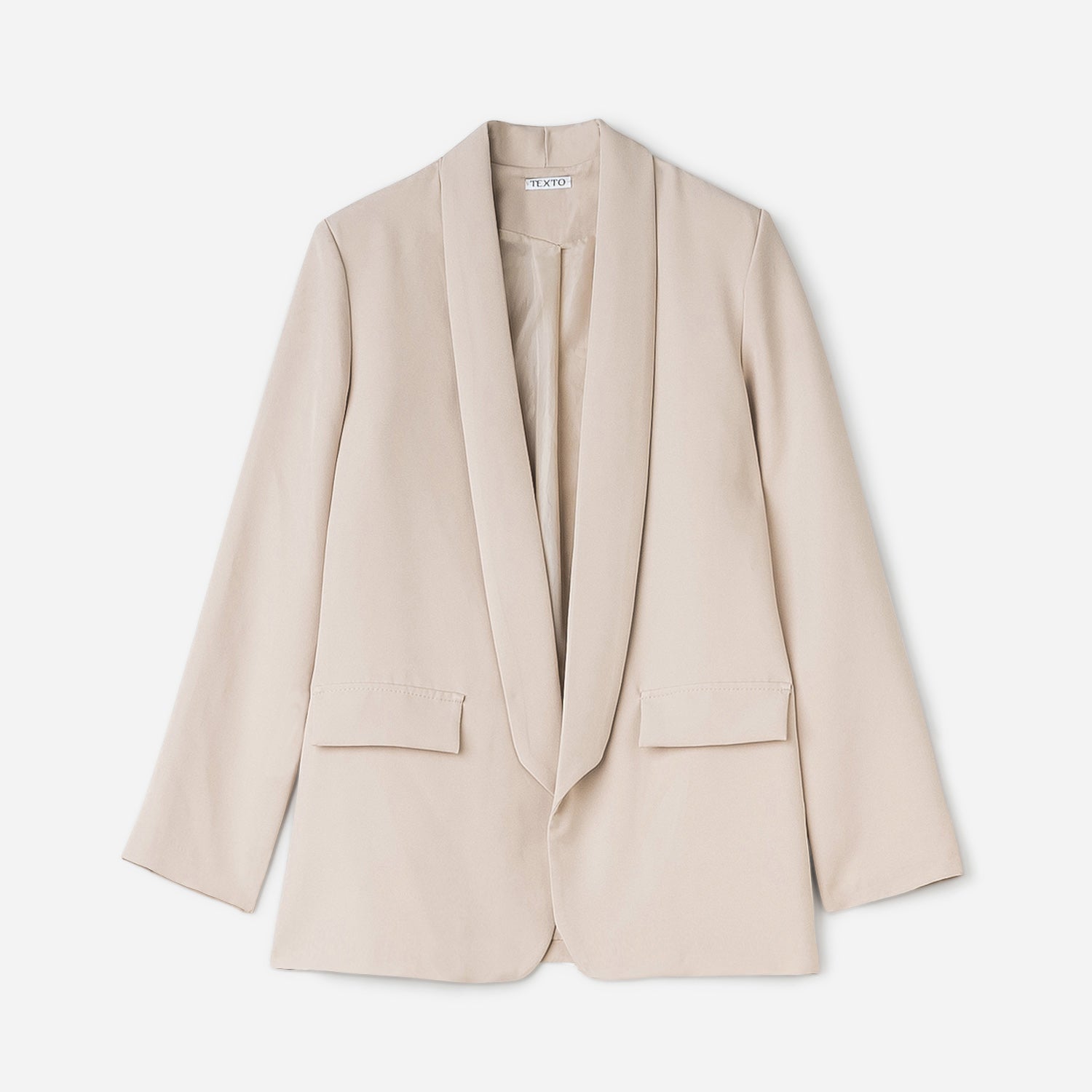 veste-beige-femme-517blw-1.jpg Veste de costume TEXTO beige Eram Femme | ERAM – Image 1