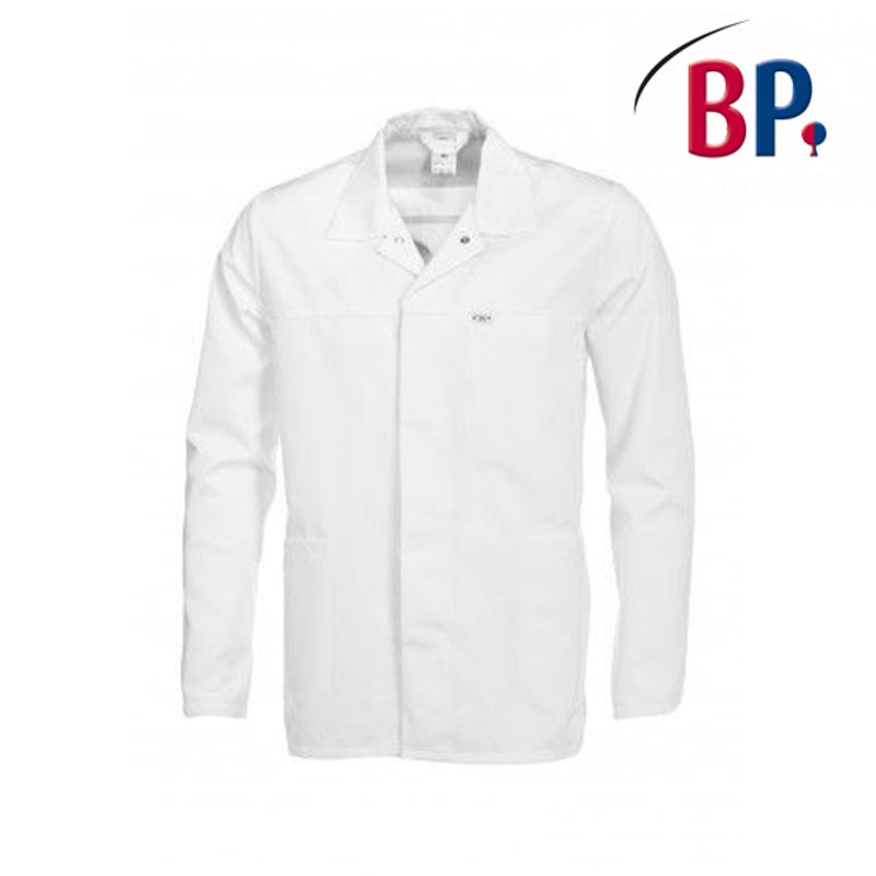 veste-blanche-658cjw-1.jpg VESTE DE TRAVAIL UNISEXE BLANCHE – Image 1