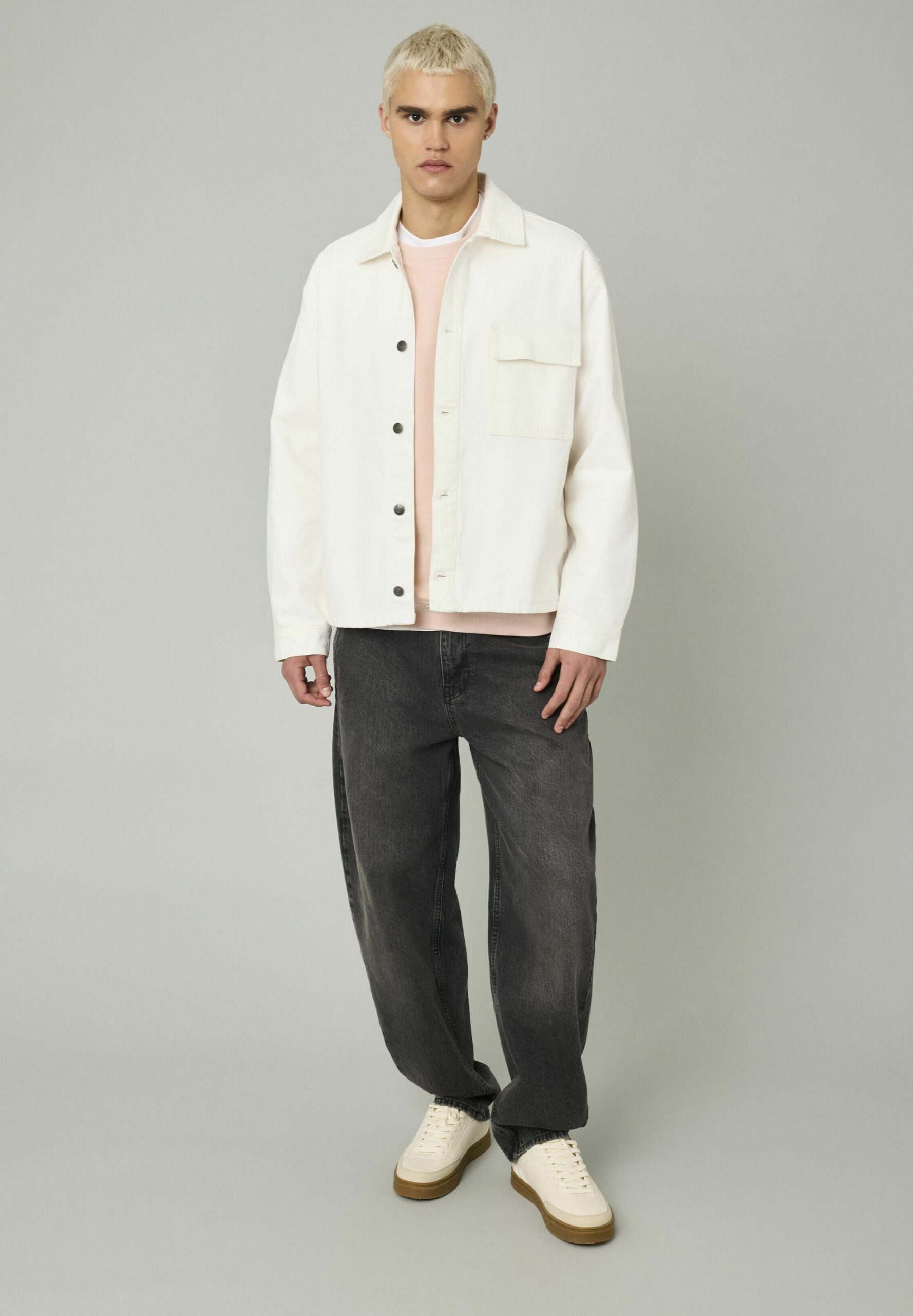 veste-blanche-homme-267mha-1.jpg BZB BOUTONNÉE Veste en jean blanc écru/blanc ZALANDO.FR – Image 1