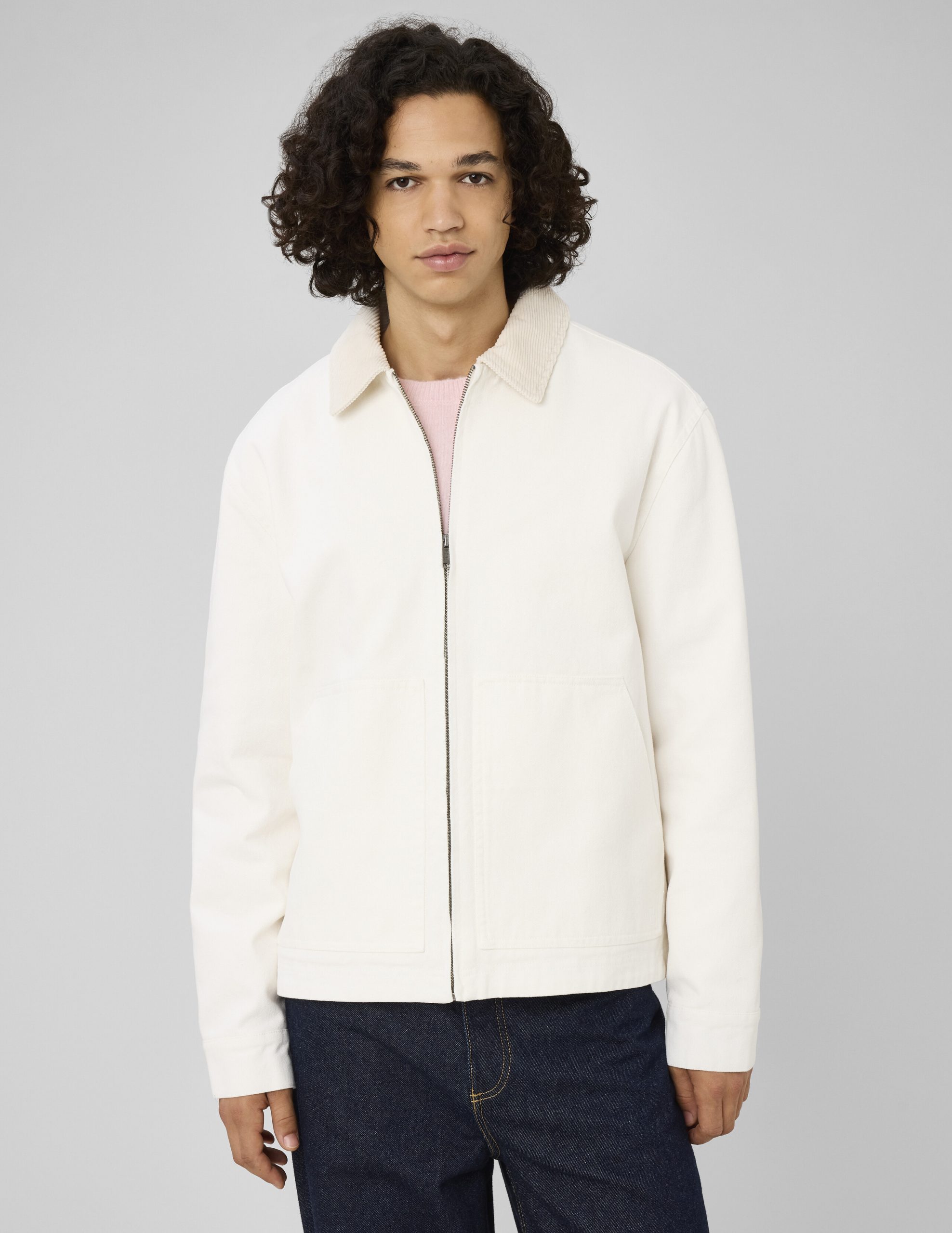 veste-blanche-homme-363qyx-1.jpg Veste, Blouson Blanc homme | BZB – Image 1