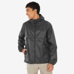 Veste de randonnée coupe vent imperméable homme, Raincut Full Zip noir | Decathlon