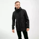 Veste de pluie unisexe Strouanne en polyester recyclé GRS