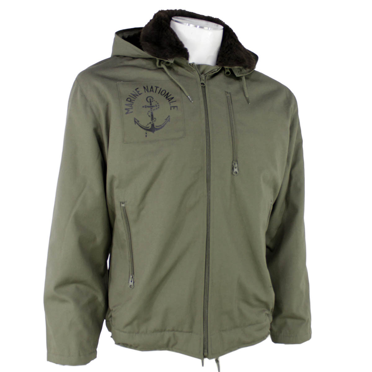 veste-de-quart-047eno-1.jpg Blouson de quart (kaki) La Tranchée Militaire – Image 1