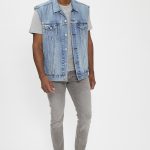 Veste Trucker sans manches bleu délavé homme Levi's | Destock Jeans