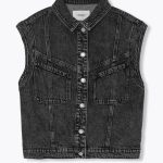 Veste jean sans manches Jeans gris