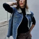 Veste sans manches moumoute Jean femme Place du jour