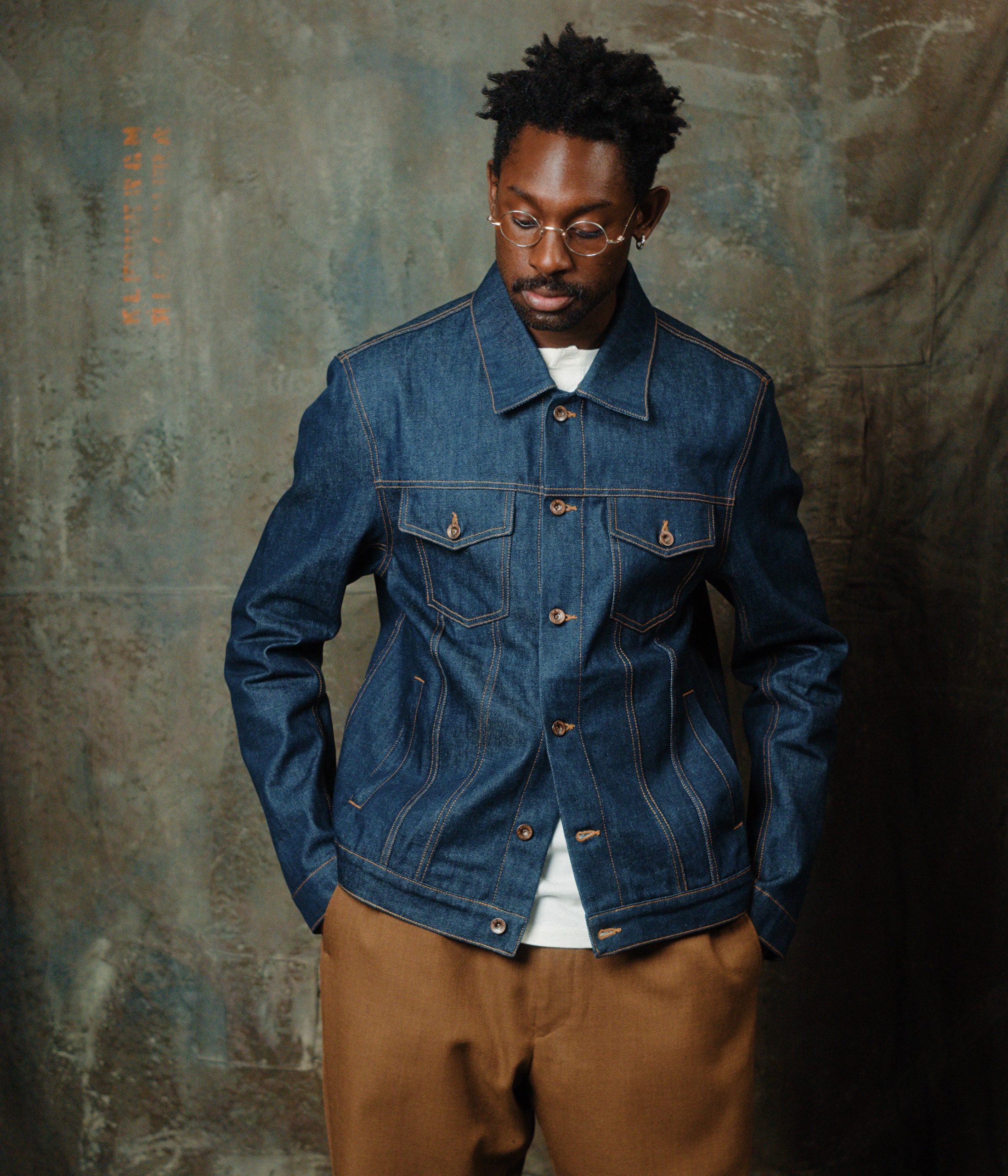 veste-en-jeans-450cwx-1.jpg Blouson Jeans BRUT Denim | Champ de Manoeuvres – Image 1
