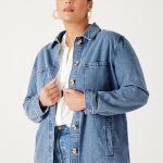 Veste surchemise en jean ALMA Jean moyen