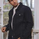 Veste jean noir NAOS