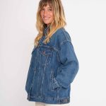 Veste en Jean BIO Femme Éco Responsable Bleue Nudie Jeans – Marché Commun