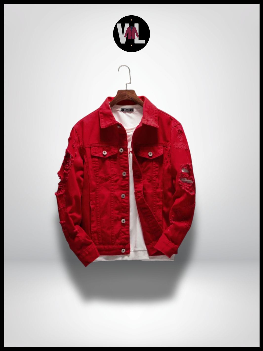 veste-en-jeans-homme-855zqz-1.jpg Veste en jean rouge homme – Image 1