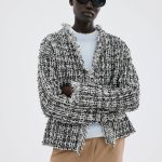 Veste tweed oversize Femme | MANGO France métropolitaine