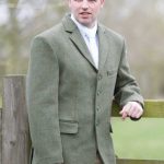 Veste d'équitation en tweed à carreaux homme 720g
