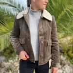 Blouson velours court kaki femme BOUTIQUE CAPRICES