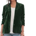 Femme Casual Blazer en Velours Côtelé Manche 3/4 OL Bureau Affaires Jackets Élégant Cardigan Blouson Jacket Veste De Costume à Revers Boutonné Veste Vintage Devant Ouvert Blouson : Amazon.fr: Mode