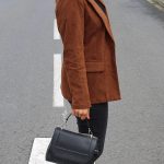 Veste blazer VOLT velours Marron légèrement loose femme – noden boutique