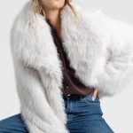 Veste fausse fourrure chic coupe oversize Marron / Taille unique