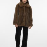 Veste Fausse Fourrure Marron VMGLORIA