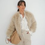Veste Fourrure Beige ALBA