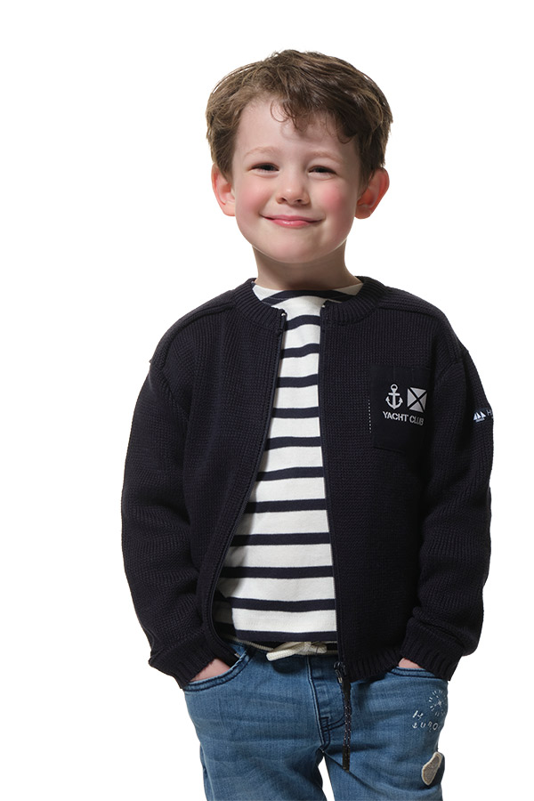 veste-garcon-373vil-1.jpg Veste zippée enfant garçon avec renforts en toile MARICK – Image 1
