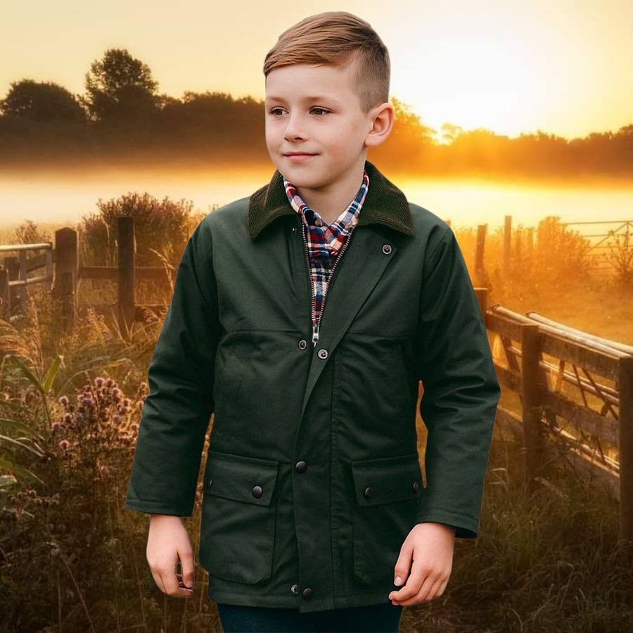 veste-garcon-808roi-1.jpg Veste Enfants Huilé matelassée Vert – Image 1