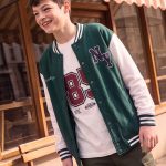 Veste Garçon Brodée À Col Baseball