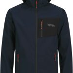 Veste Homme Capuche Jack Jones Veste Softshell Homme Jack & Jones – Capuche Ajustable, Poignets Côtelés, Coupe Non Doublée, Style Urbain