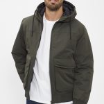 Bomber Jacket vert kaki homme Jack & Jones