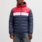 Jack & Jones JJVINCENT PUFFER HOOD Veste mi saison tango red/rouge ZALANDO.FR