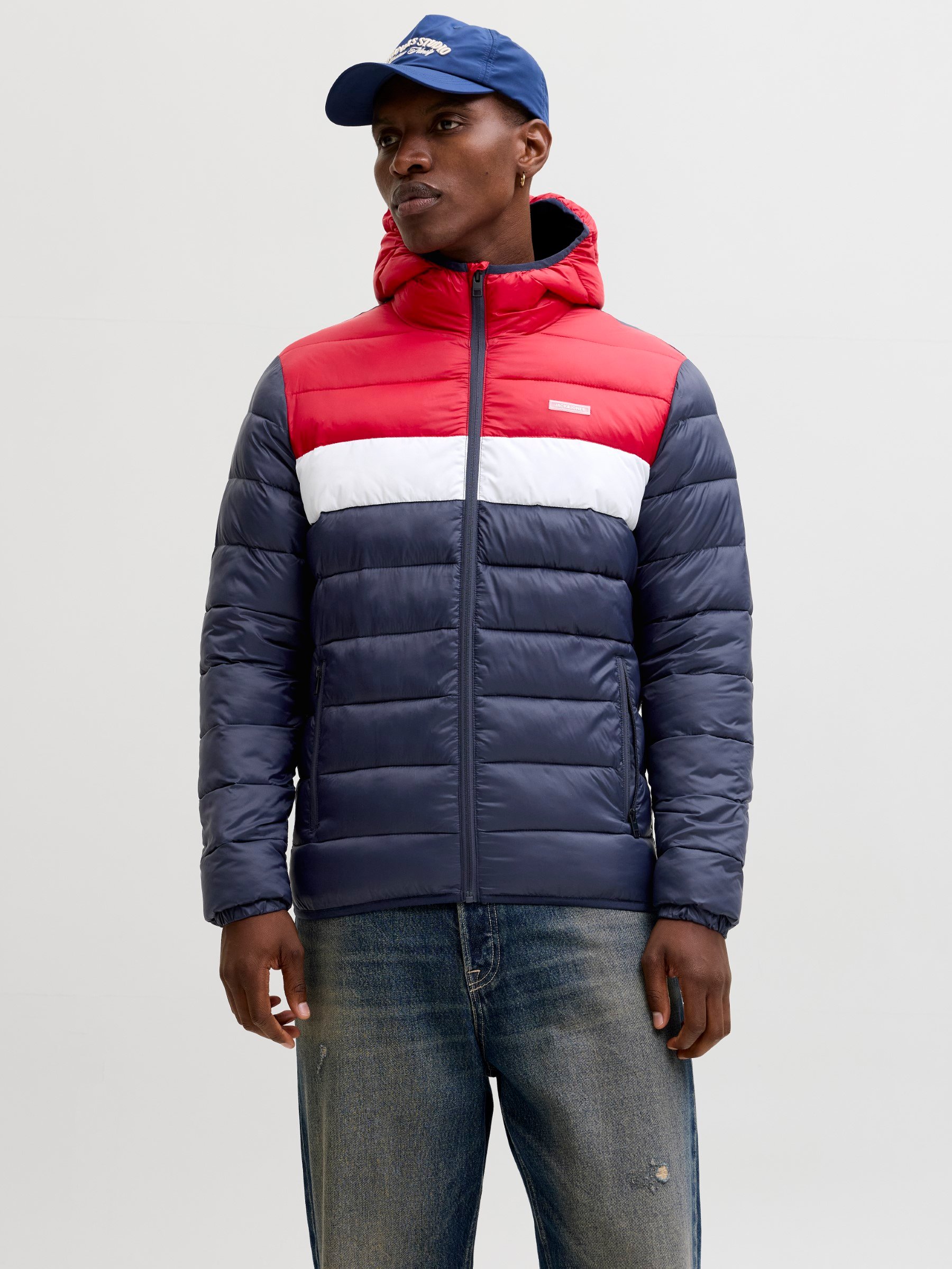 veste-jack-and-jones-392nad-1.jpg Jack & Jones JJVINCENT PUFFER HOOD Veste mi saison tango red/rouge ZALANDO.FR – Image 1